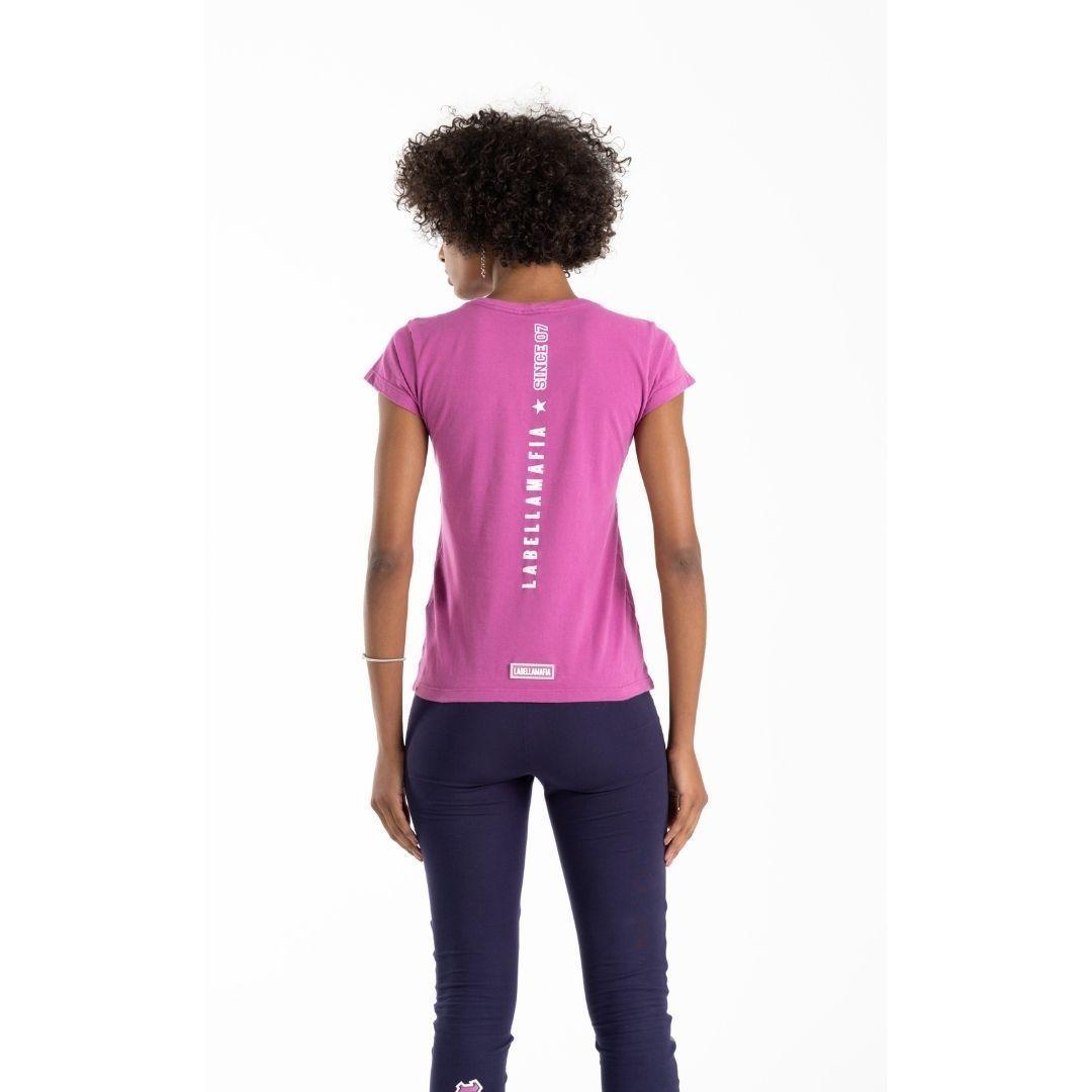 Polera Fucsia Letras Blancas-4