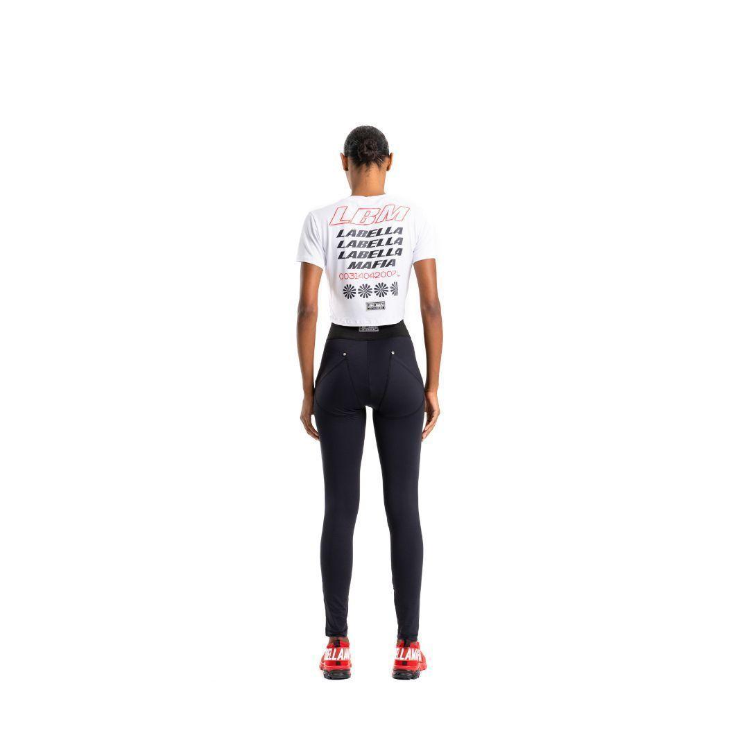 Leggins Negra con letras rojas-3