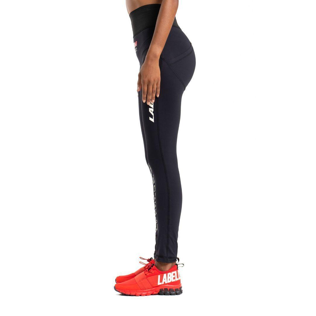 Leggins Negra con letras rojas-5