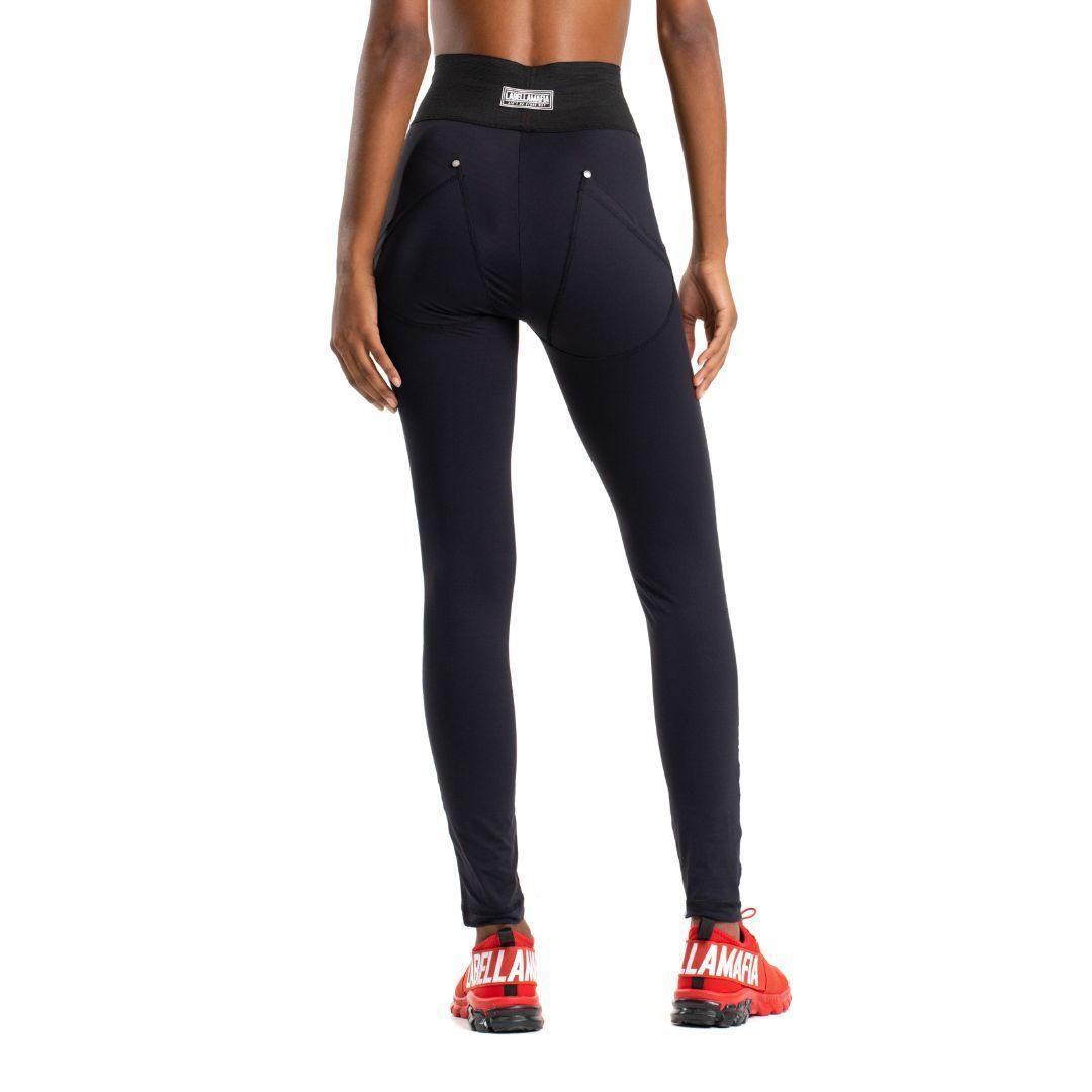 Leggins Negra con letras rojas-7