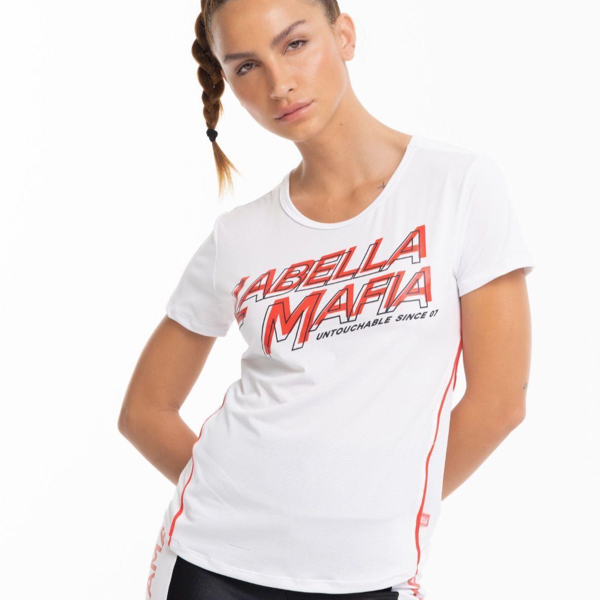 Polera LaBella Blanco y Rojo-2