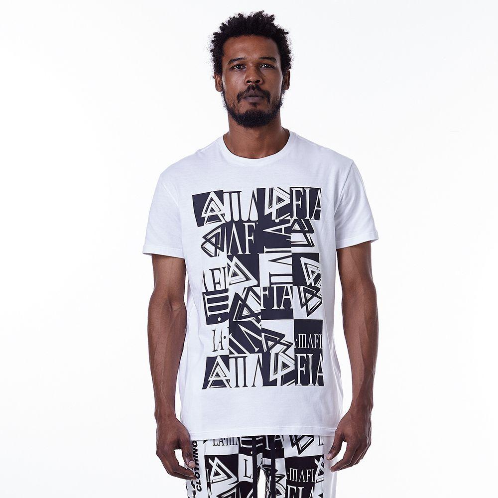 Polera Blanca Estampada-0