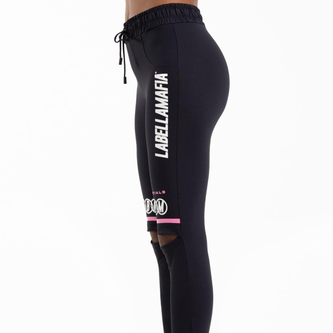 Leggins Negro Letras Rosadas-4
