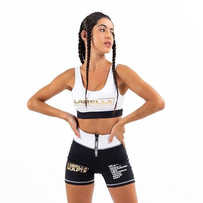 Top Black and Gold Blanco con letras doradas-0