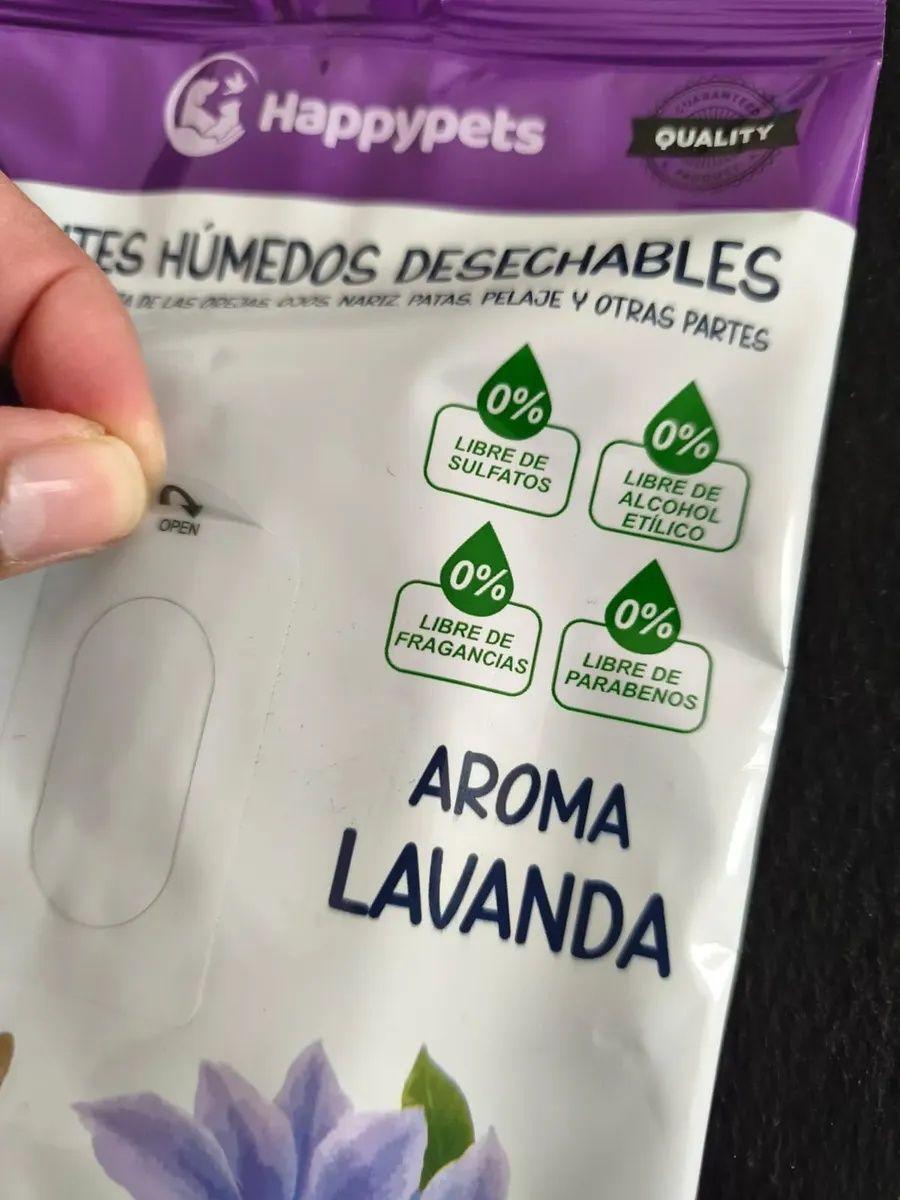 Guantes H medos Desechables para Mascotas Lavanda 6 Unidades-2
