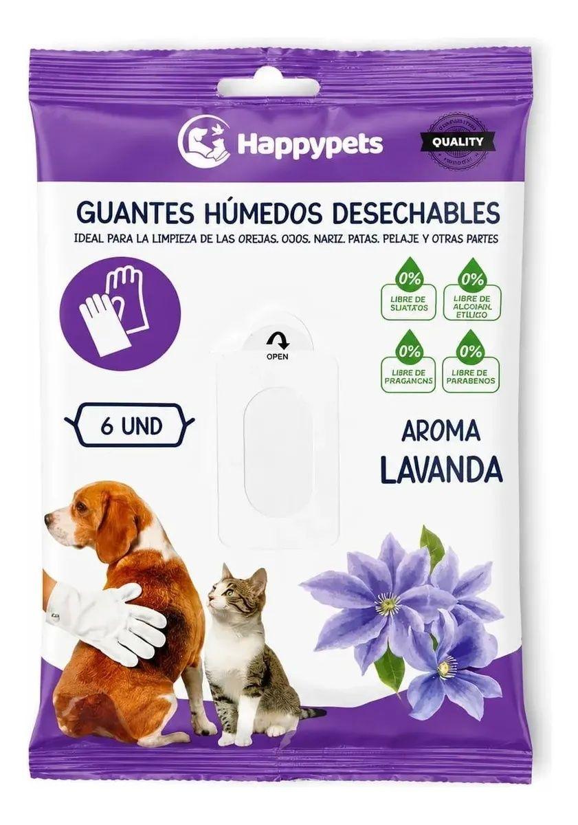 Guantes H medos Desechables para Mascotas Lavanda 6 Unidades-7