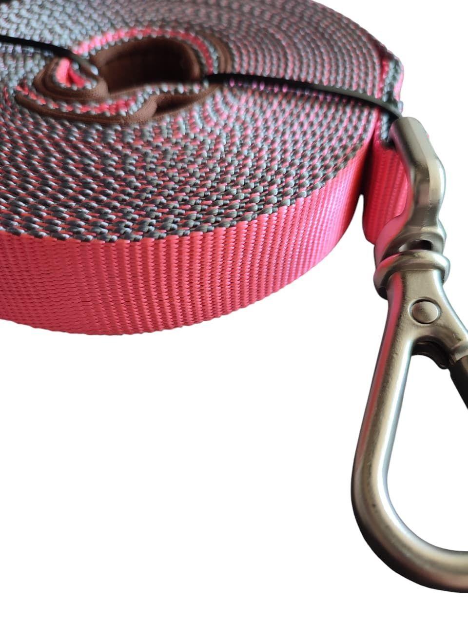 Correa Mascota 6m Poliester Fucsia Resistente Suave Firme-7