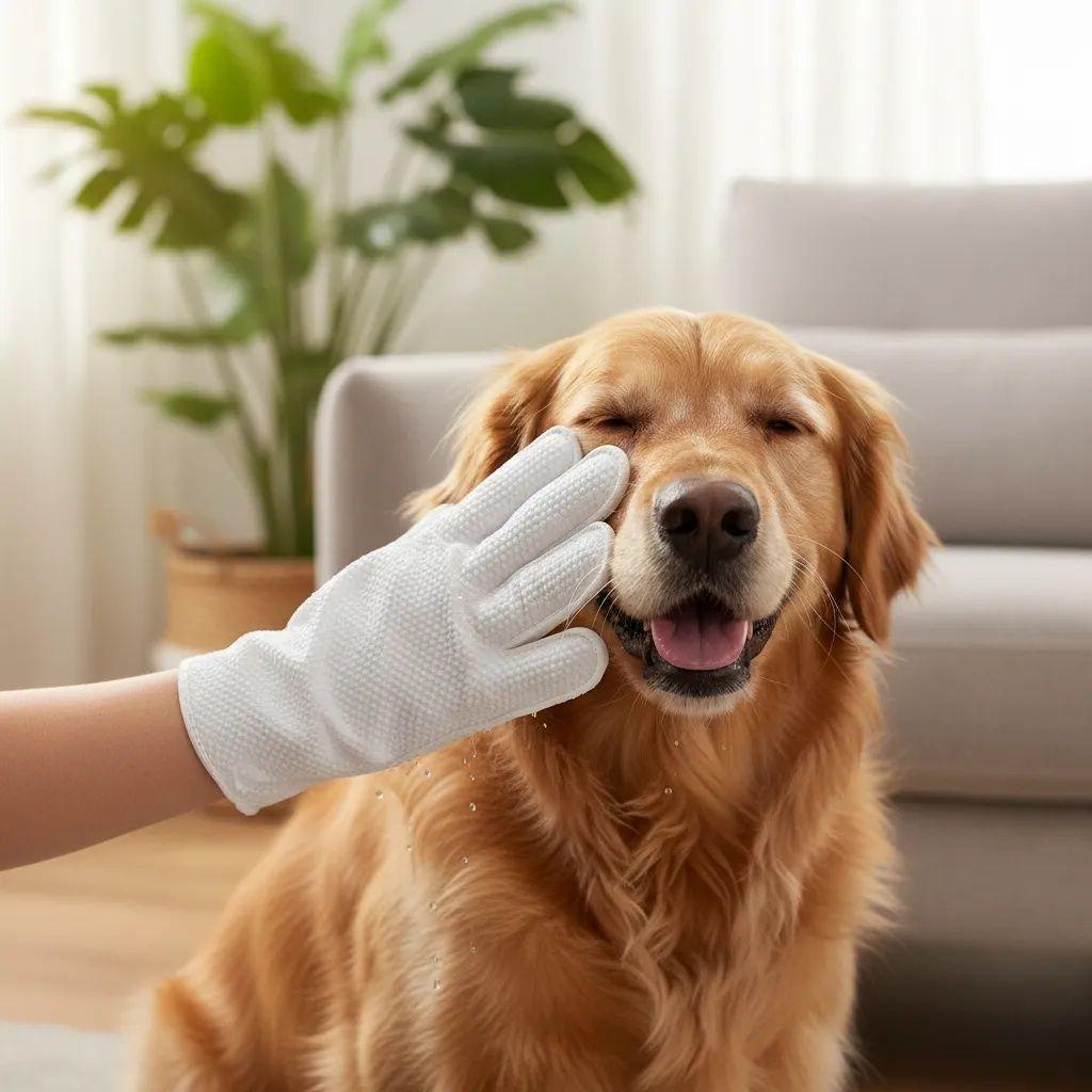 Guantes Humedos Desechables para Mascotas Aloe Vera 6 Unidades-2