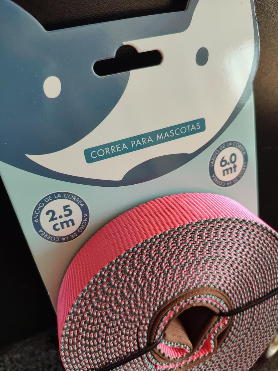 Correa Mascota 6 m Poli ster Resistente 2 5 cm Buen Amigo-4