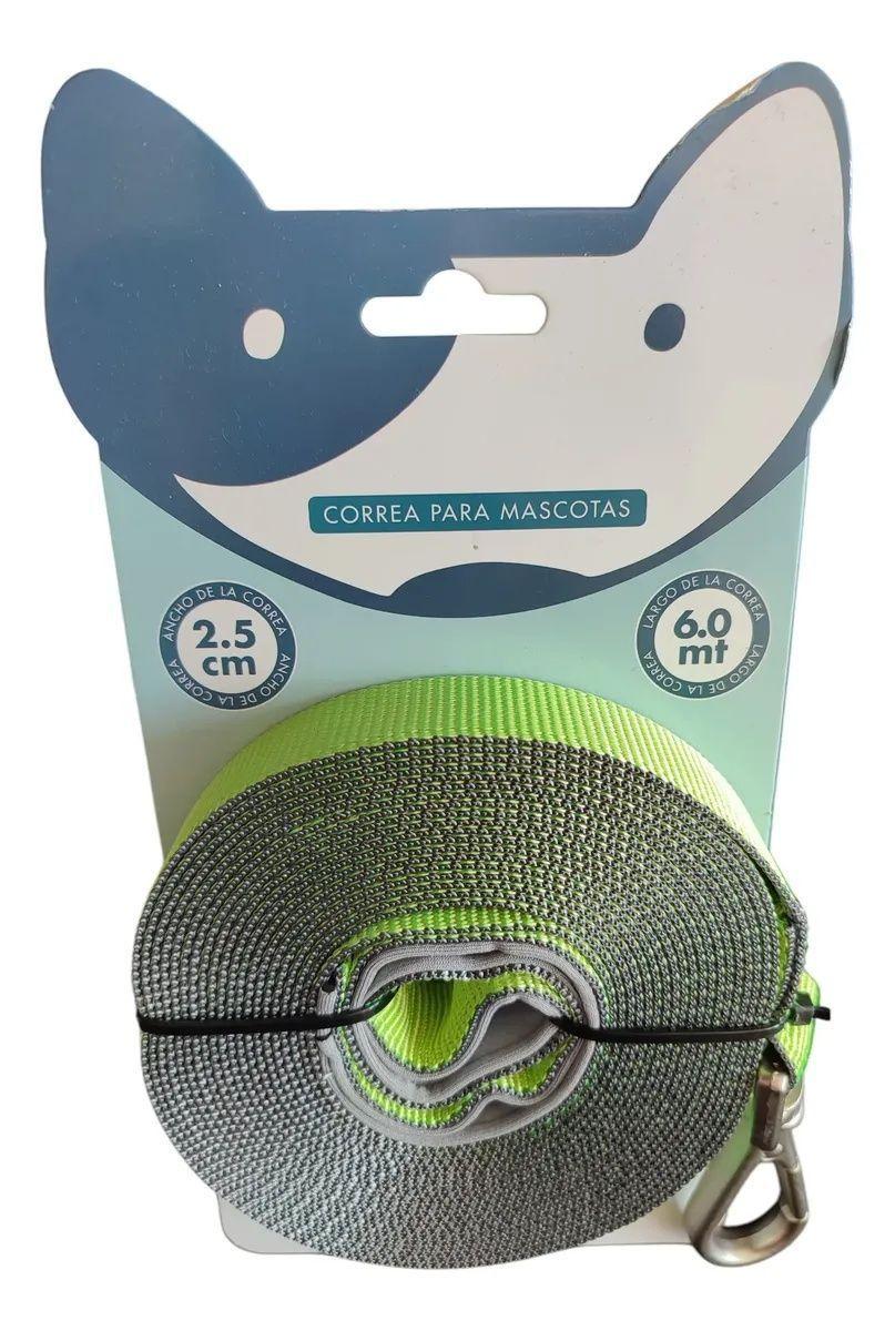 Correa Mascota 6 m Poli ster Resistente 2 5 cm Buen Amigo-0