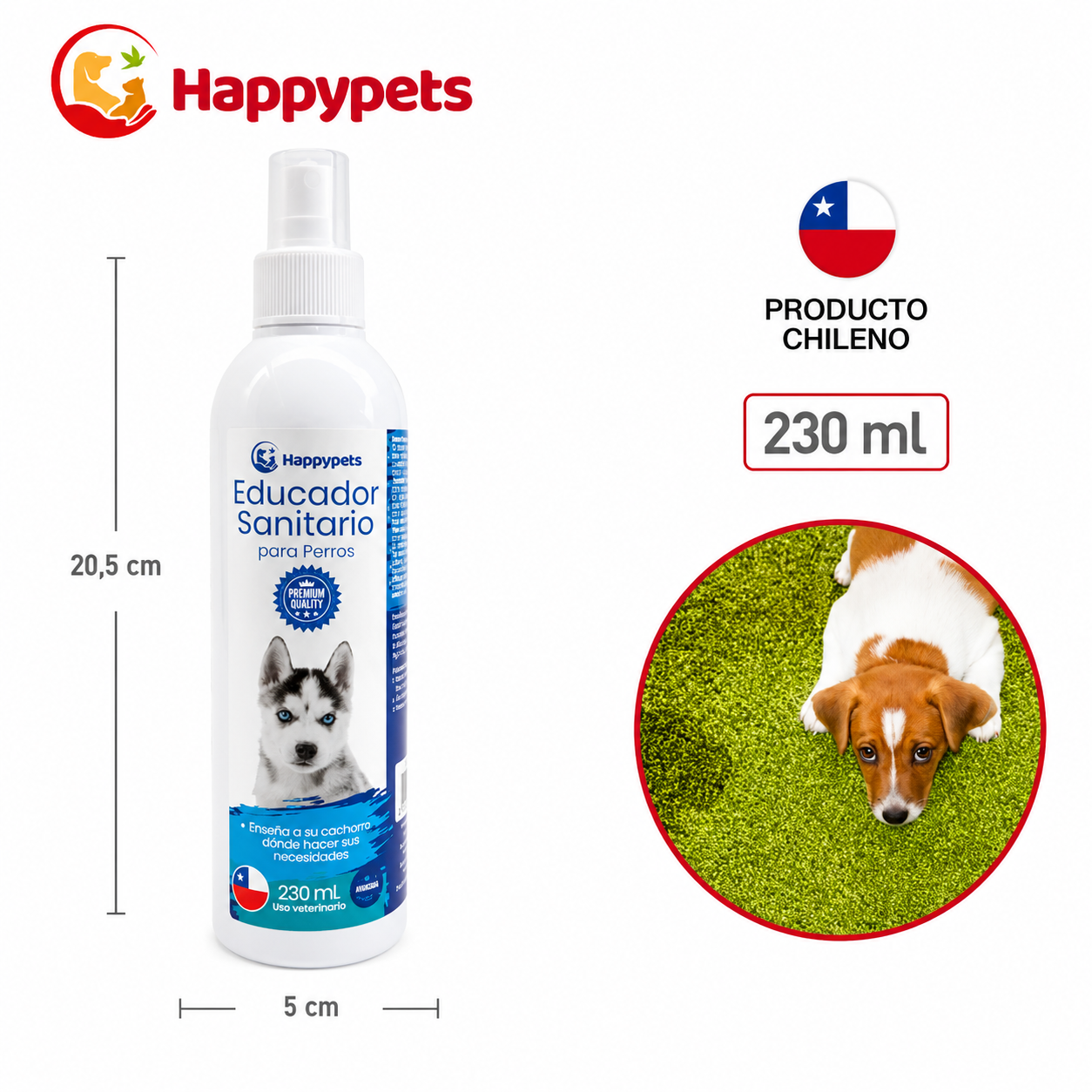 Educador Sanitario Para Perros Cachorros En Spray 230ml-2