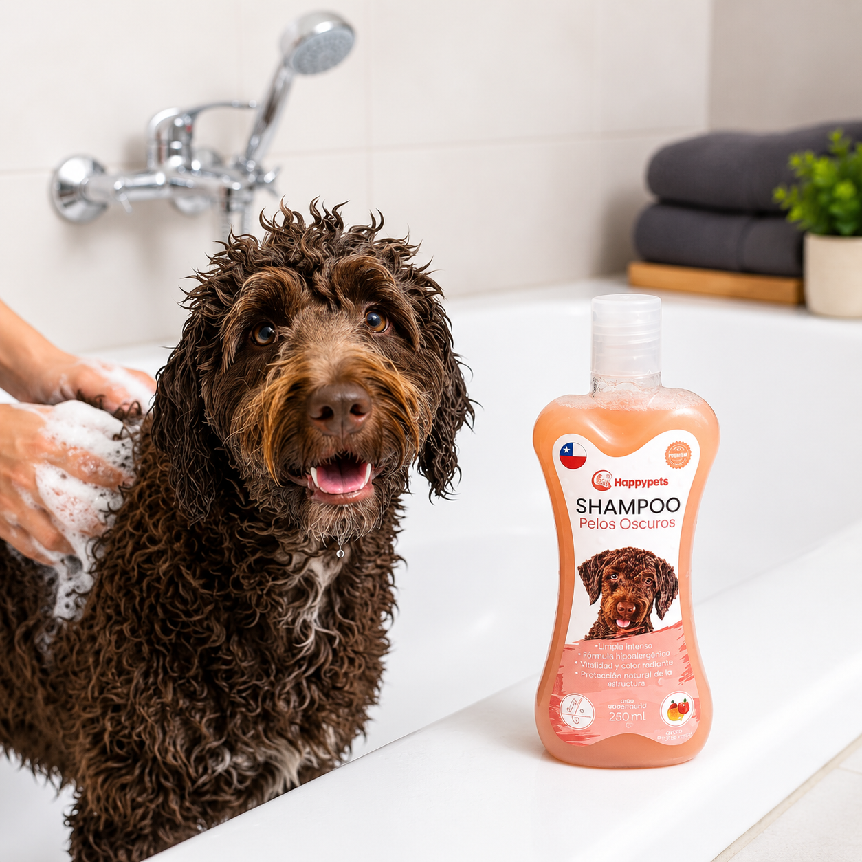 Shampoo Perro Pelos Oscuros Aroma Mandarina Granada 250 Ml-2