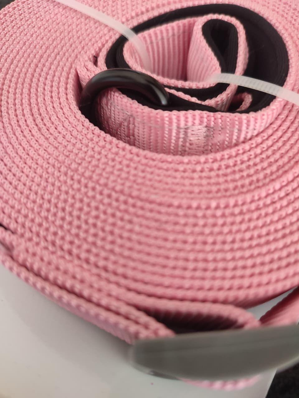 Correa Mascota Poliester 2 5 cm x 6 m Rosa Claro Acolchada-4