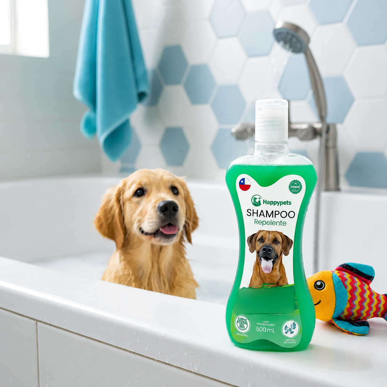 Shampoo Hipoalergenico Para Perros Aroma Eucalipto Happypets 500ml-3