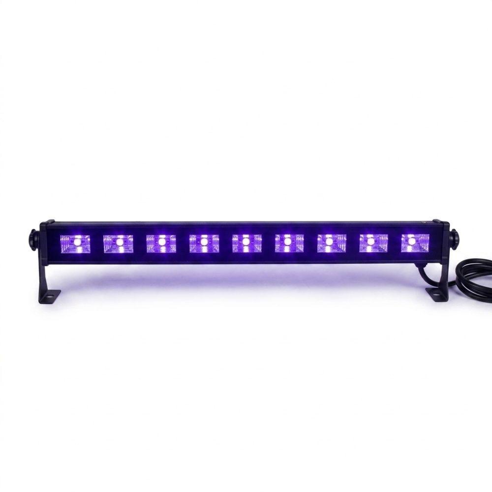 Barra LED UV 9x3W Glowing Lightings GL BAR004A Luz Ultra Violeta Eventos-1