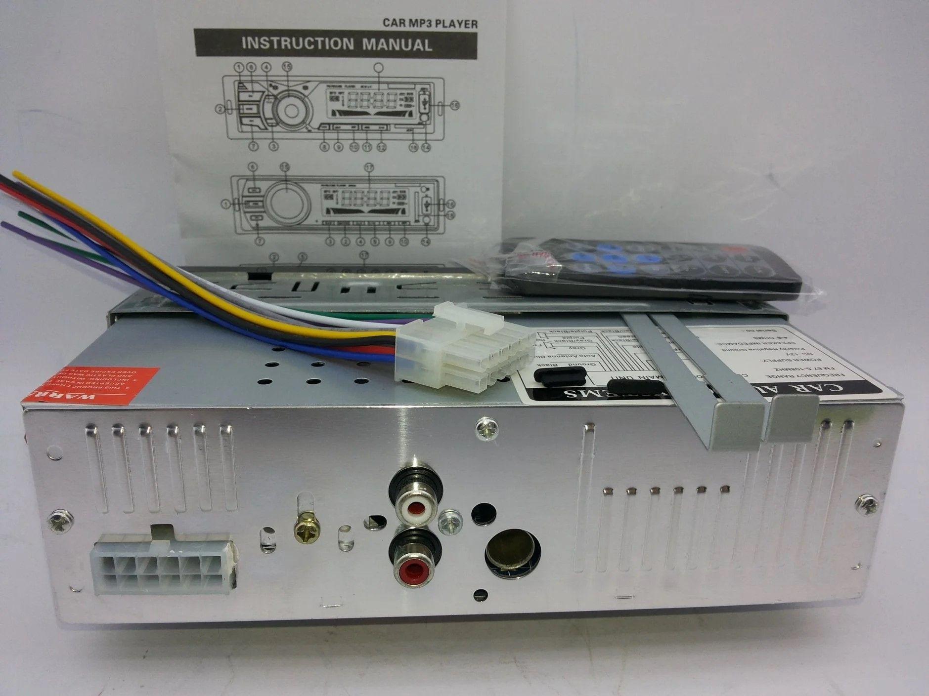 Radio de Auto Mp3 Usb Sd, Aux, Radio + Control Remoto-2