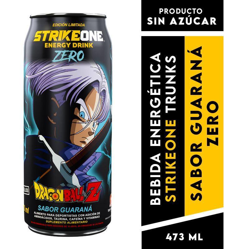 Bebida Energetica Strike One Dragon Ball Z Trunks Guarana Zero 12u-2