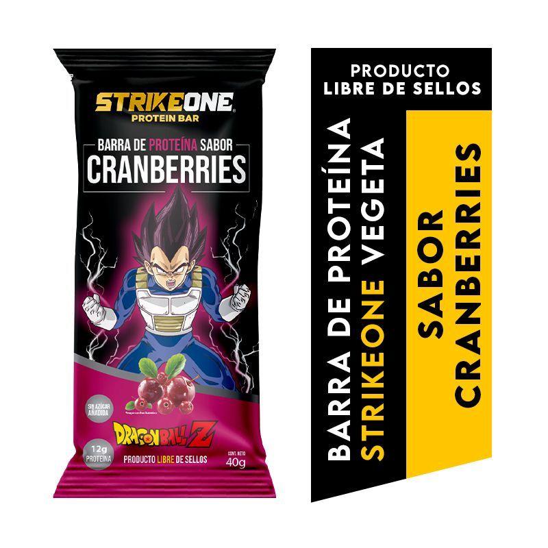 Vegeta Cranberries Barra de proteina StrikeOne 20 Uds-2