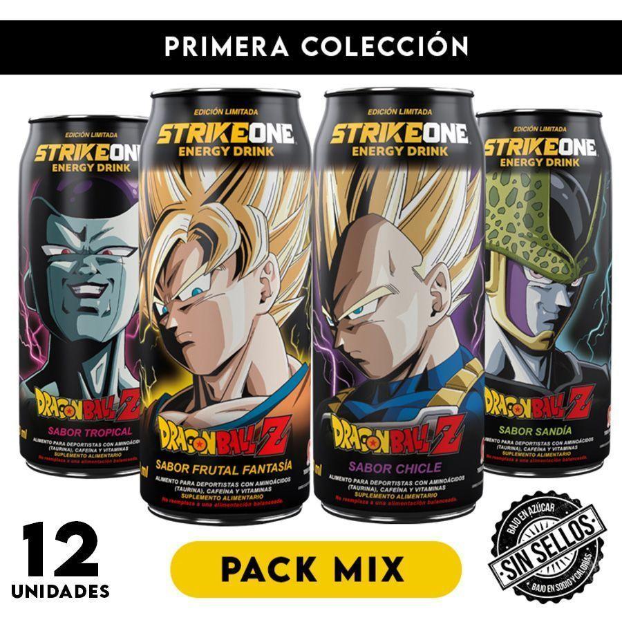 Pack Mix 1 Edicion 12u Bebida Energetica StrikeOne Dragon Ball Z-2