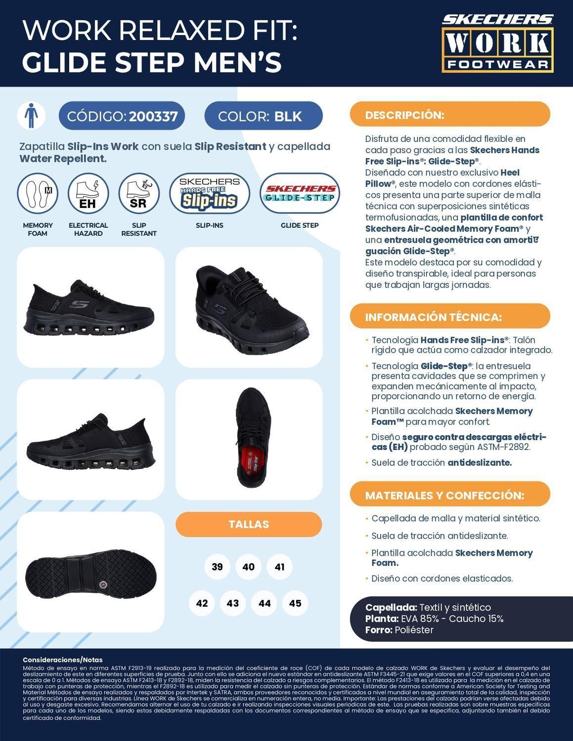 Skechers Zapatilla Ocupacional Glidestep Mujer Negro-4