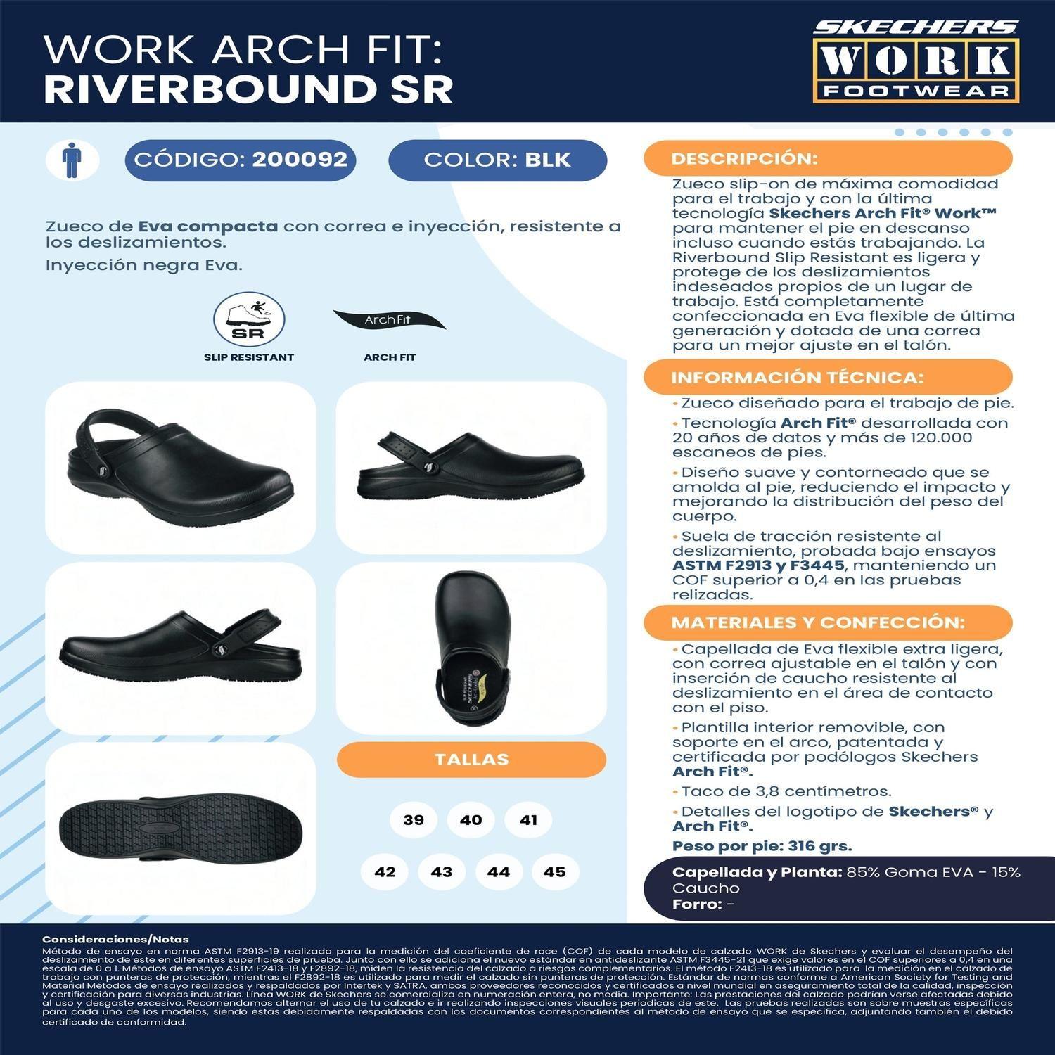 Skechers Zueco Hombre Trabajo Riverbound-4