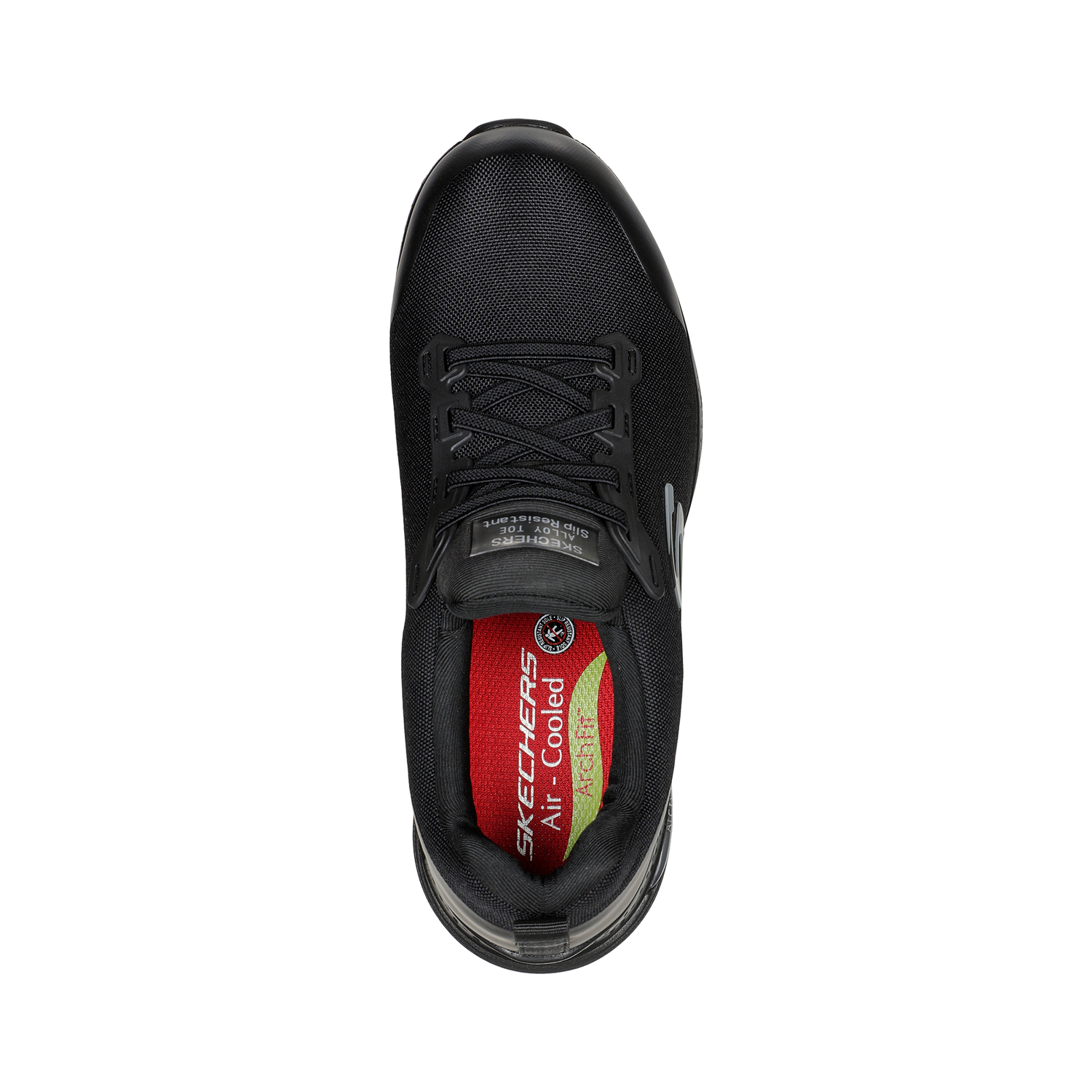 Skechers Zapatilla Mujer Seguridad Evzan Black-2