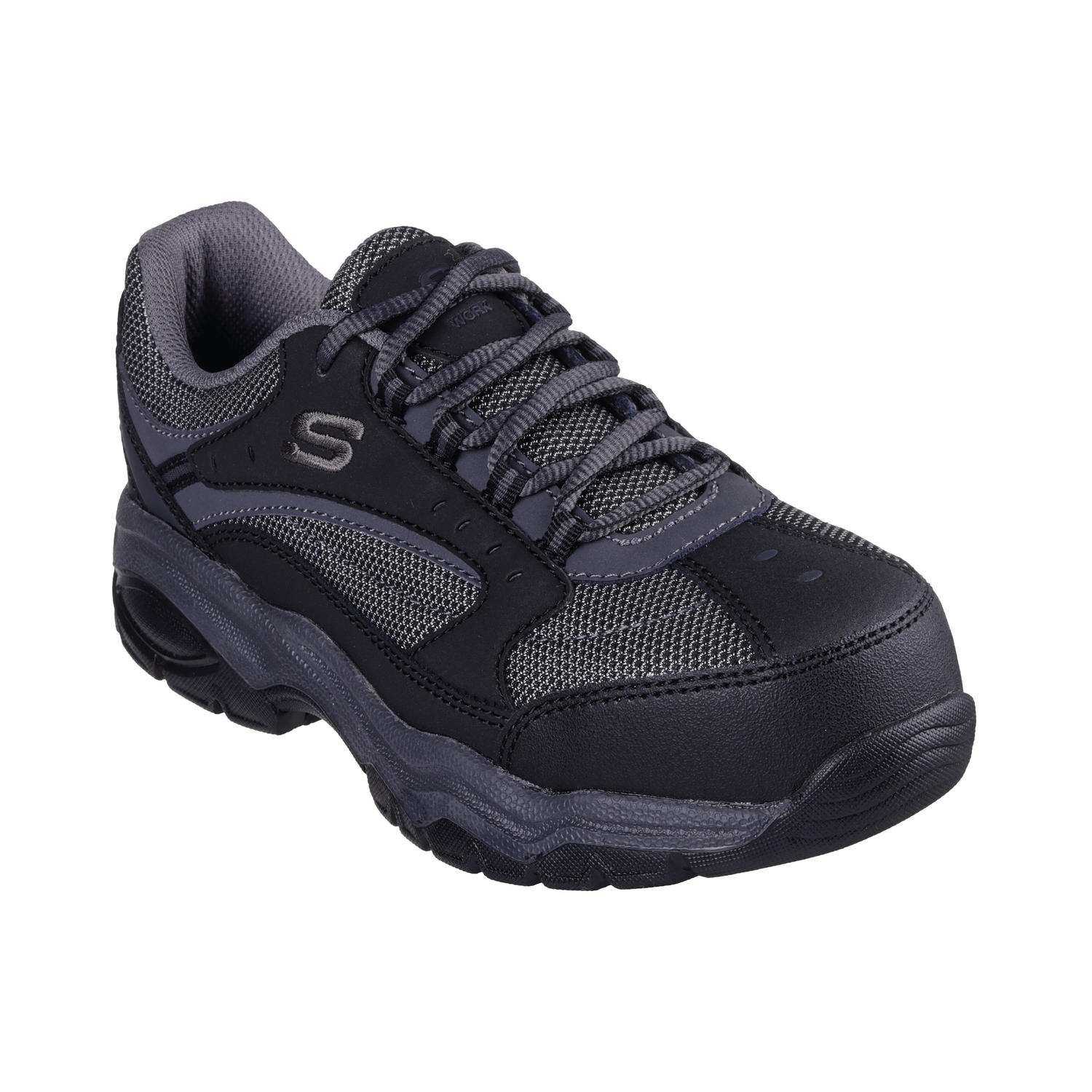 Skechers Zapatilla Mujer Seguridad Biscoe Negro-1