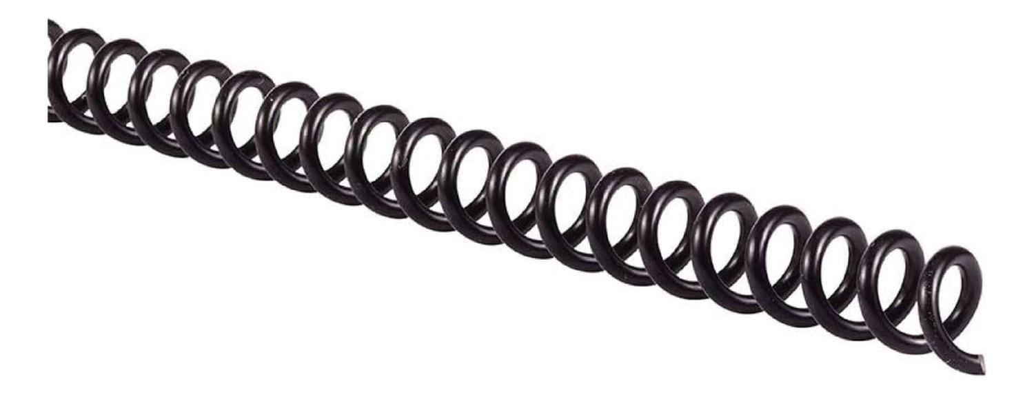 Espiral Plastico De Encuadernar N° 8 100 Unidades-2
