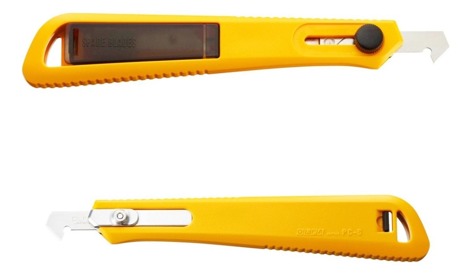 Cuchillo Olfa Pequeño Corta Acrílico Con Seguro Manual-0