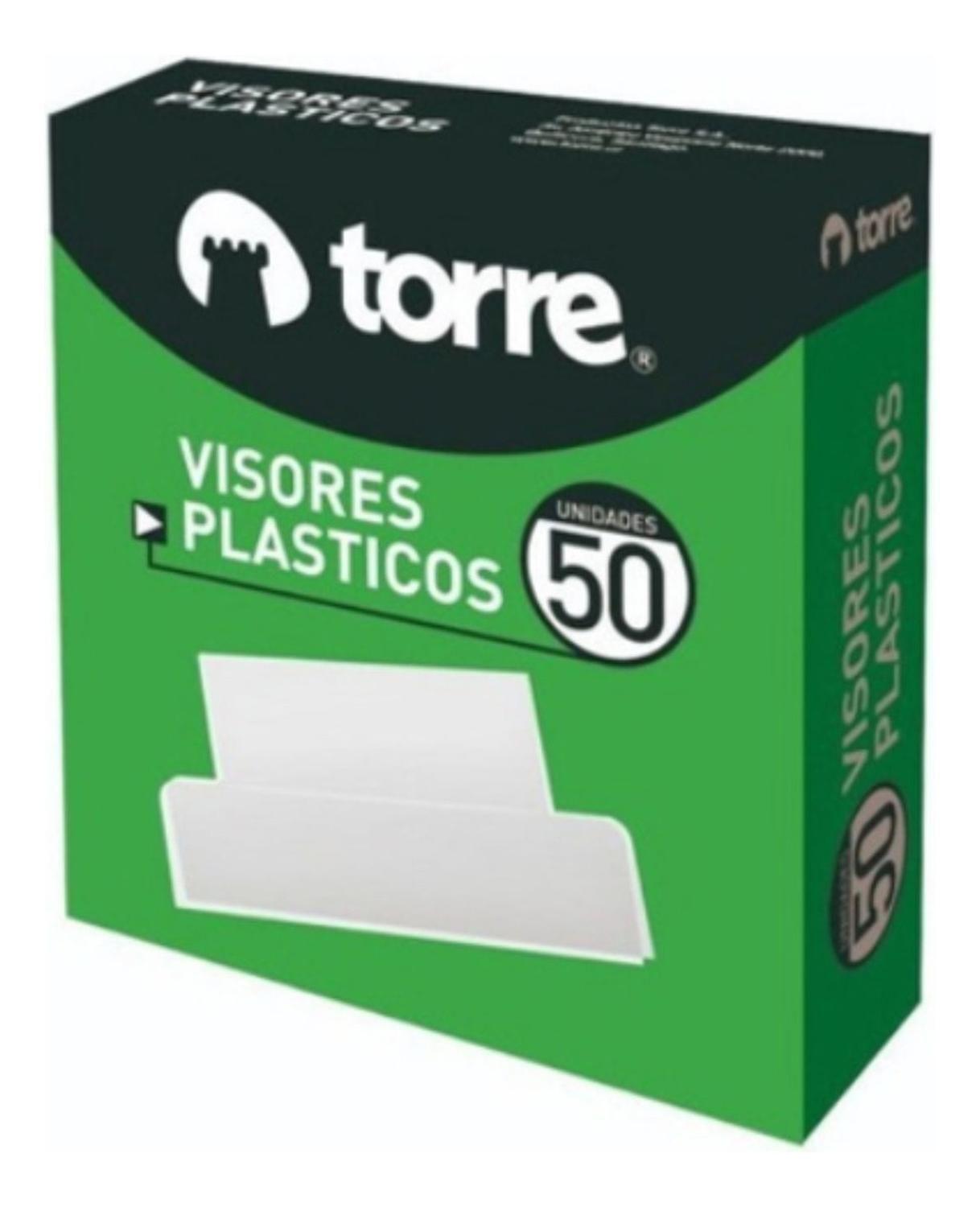Visores Plasticos Para Carpetas Colgantes 50 Unid. Torre-1