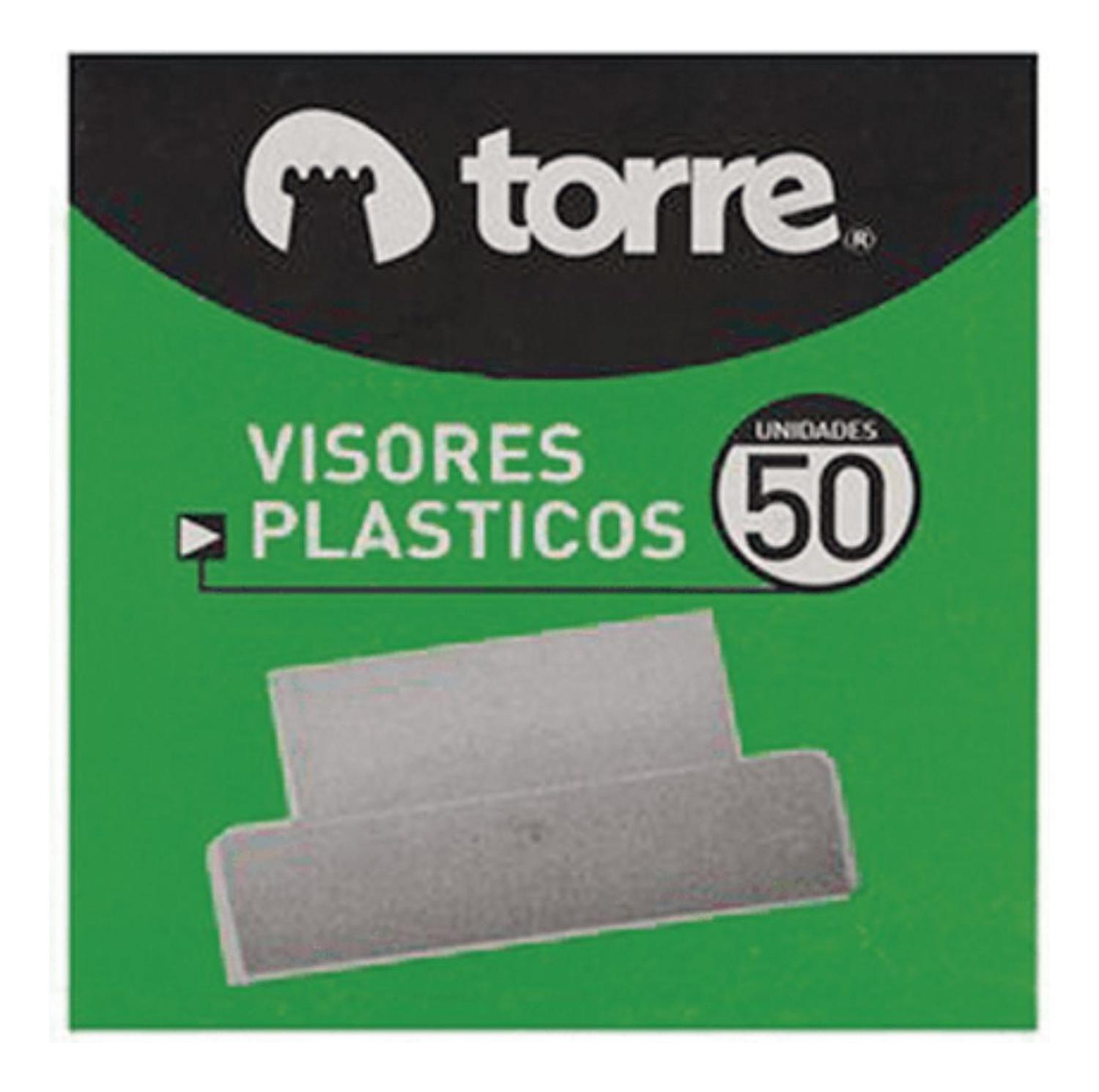 Visores Plasticos Para Carpetas Colgantes 50 Unid. Torre-2