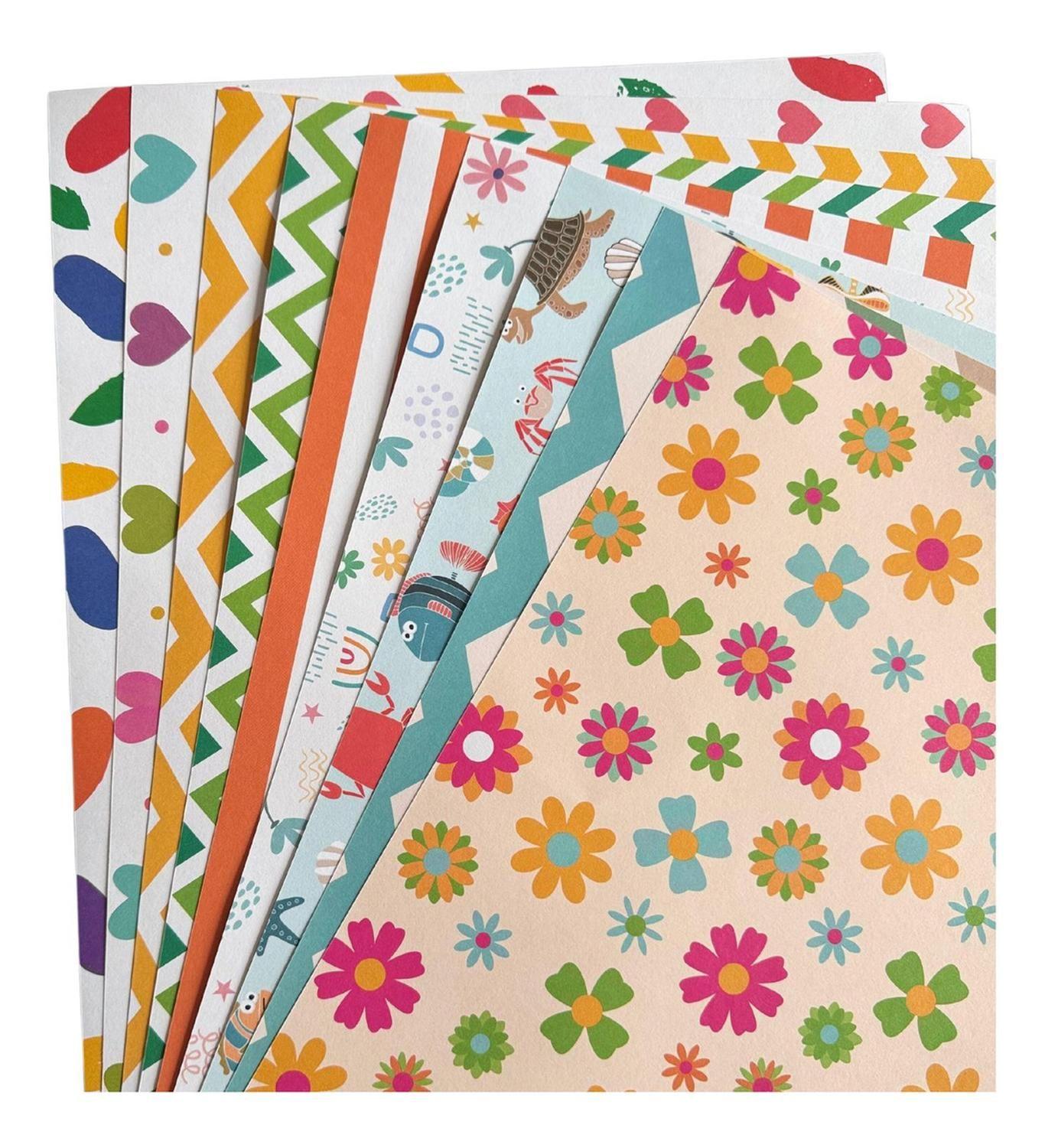 Papeles Entretenidos 9 Pliegos, 18 Diseños. Artel-3