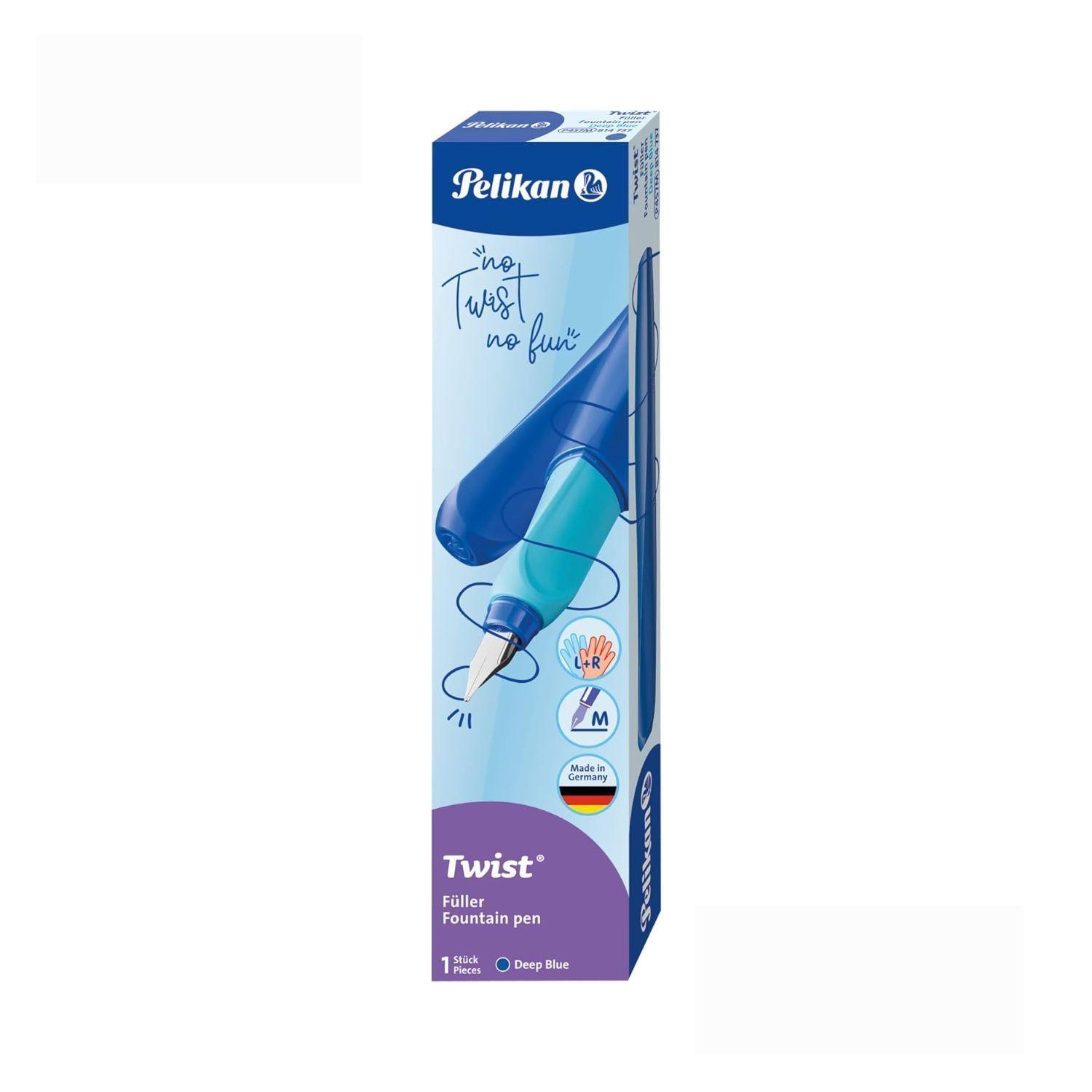 Lapicera Pluma Estilográfica Pelikan Twist Azul-4