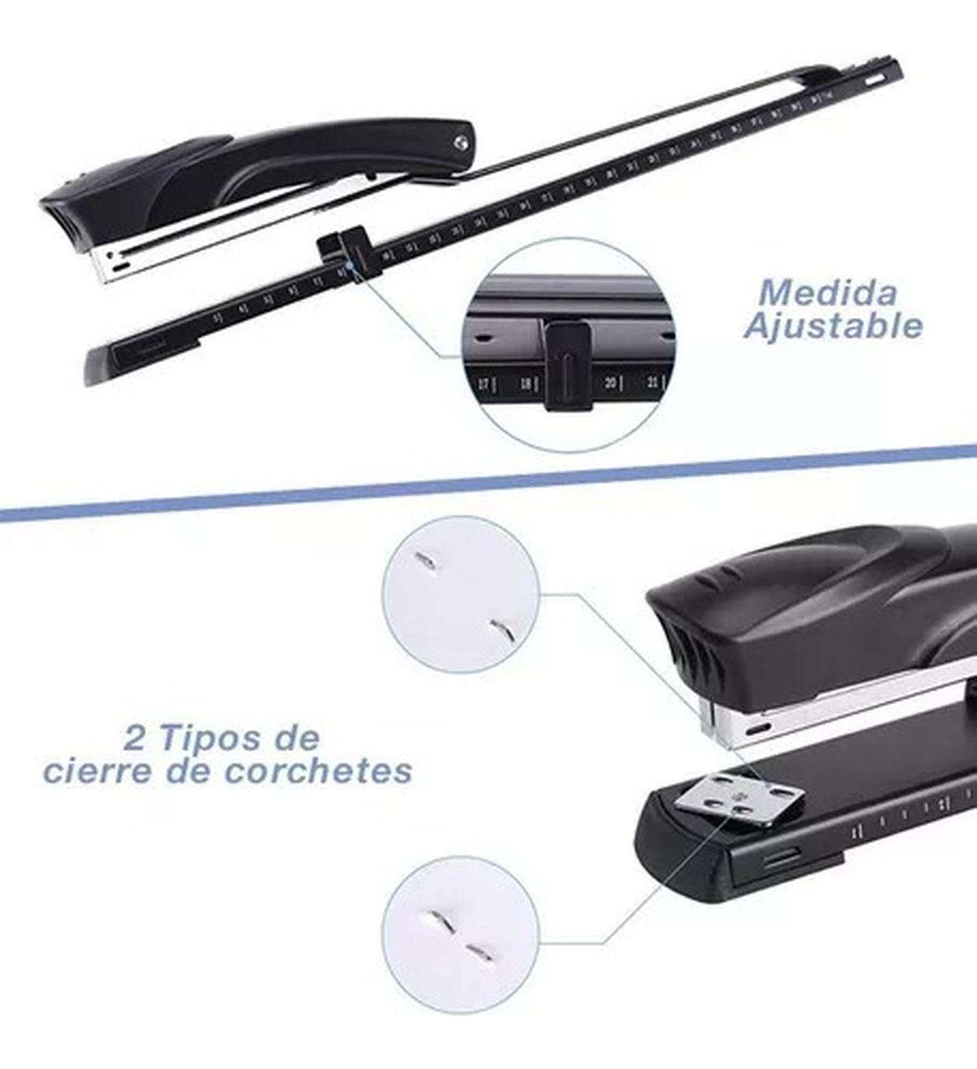 Corchetera Metálica Brazo Largo 30 Cm + 5000 Corchetes. Hand-4