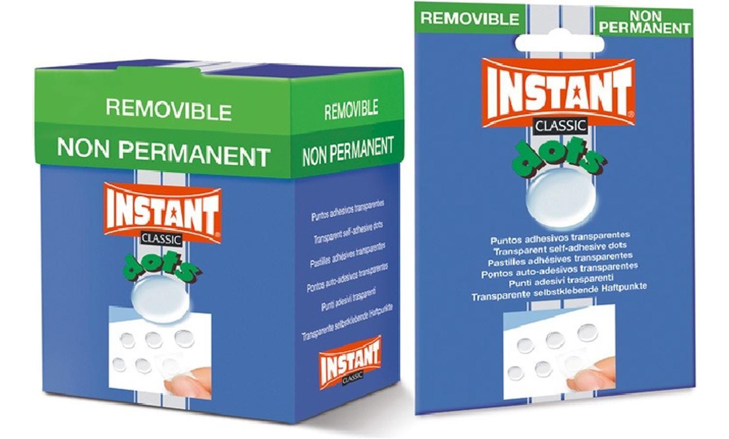 Puntos Adhesivos Removibles Instant Transparente 64 Unid-0
