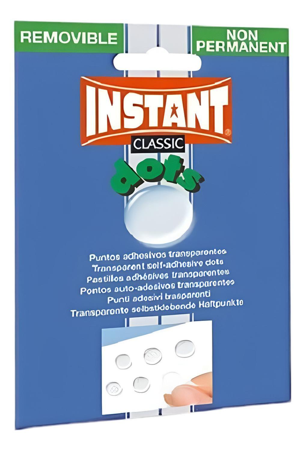 Puntos Adhesivos Removibles Instant Transparente 64 Unid-1