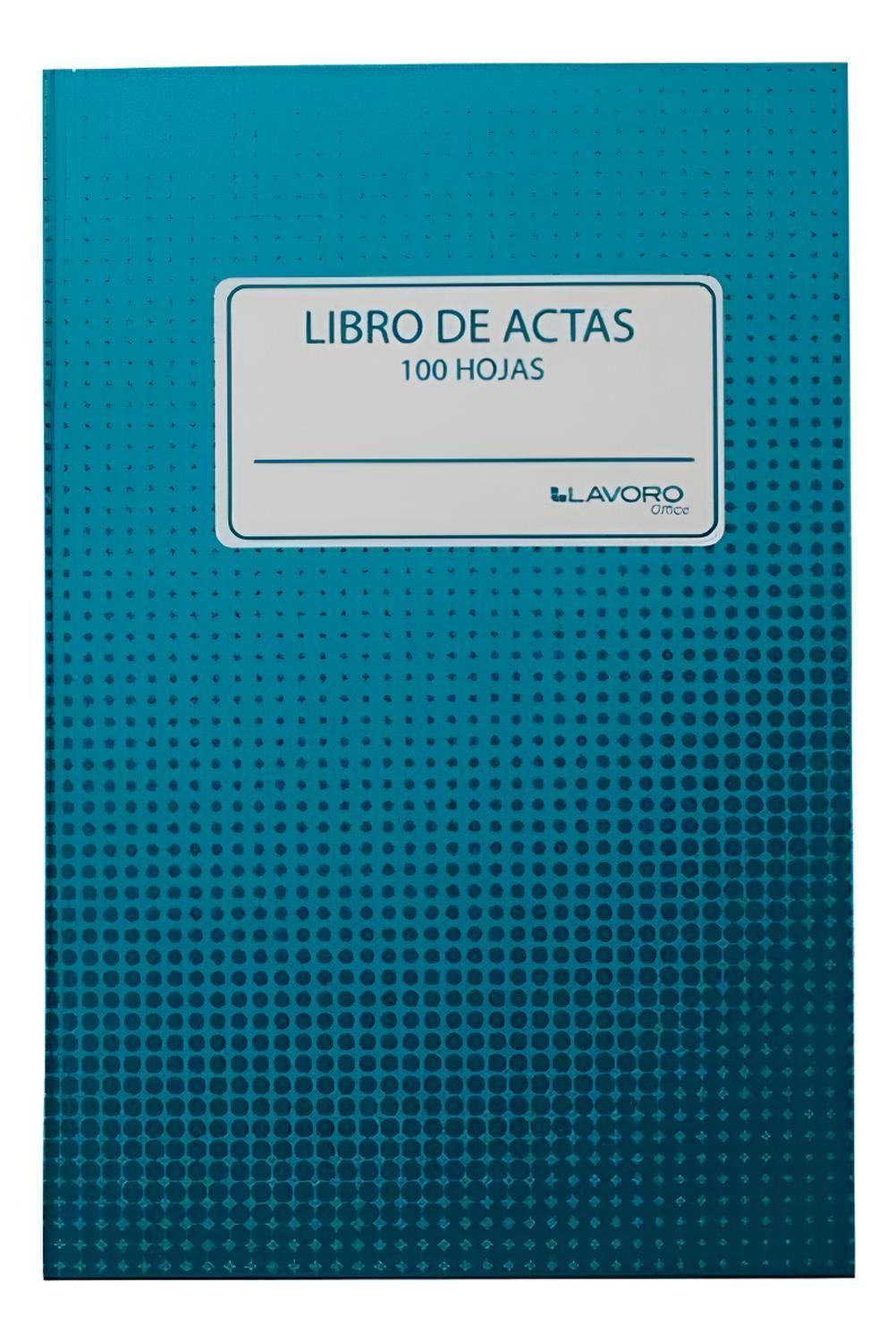 Libro De Actas Líneas 100 Hojas Foliado. Lavoro-2