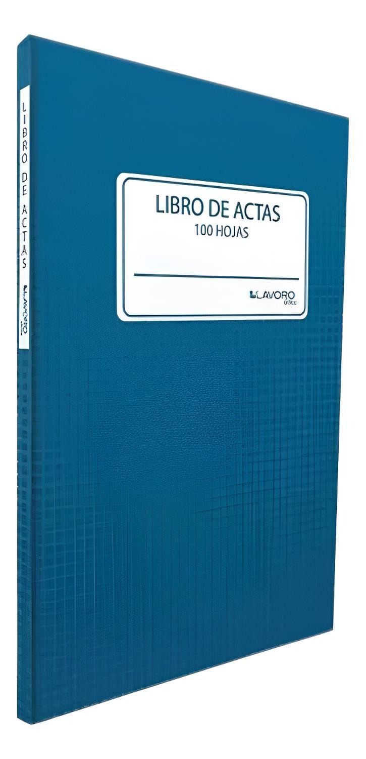 Libro De Actas Líneas 100 Hojas Foliado. Lavoro-4
