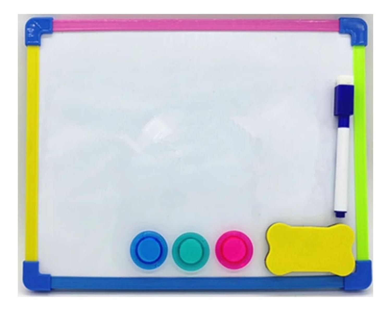Pizarra Acrilica Magnetica Borde De Colores 21,7x28cm. Torre-2