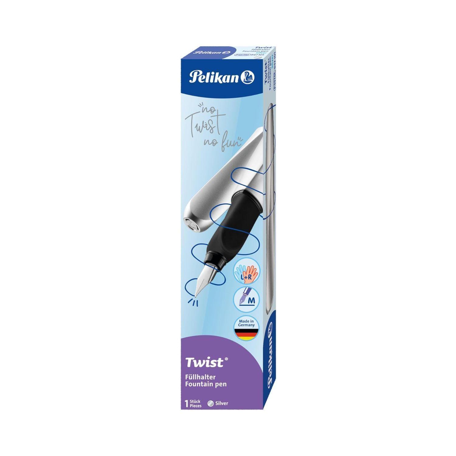 Lapicera Pluma Estilográfica Pelikan Twist Silver - Plata-4
