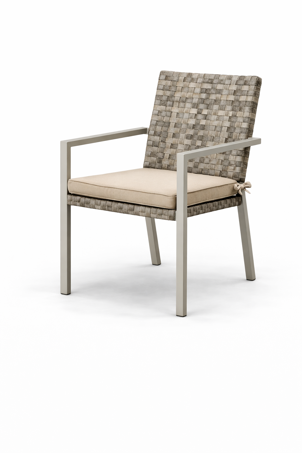 Comedor de Terraza 8 sillas rectangular Gris-2