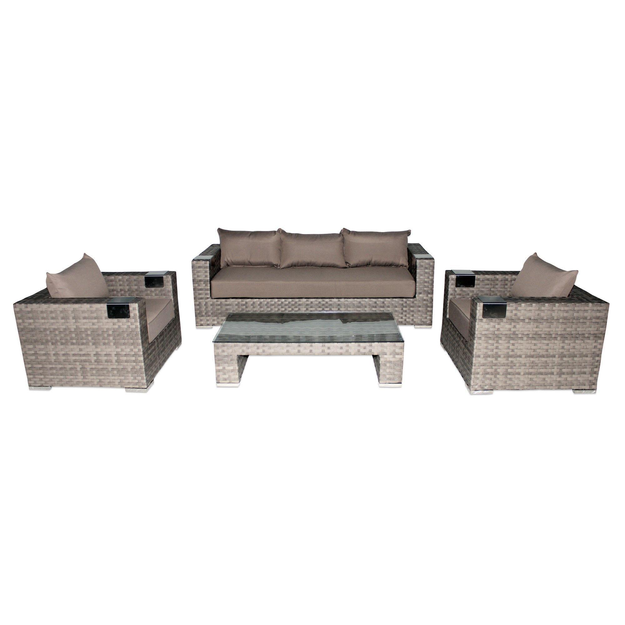 Precioso set de Muebles de Terraza 311 Gris-0