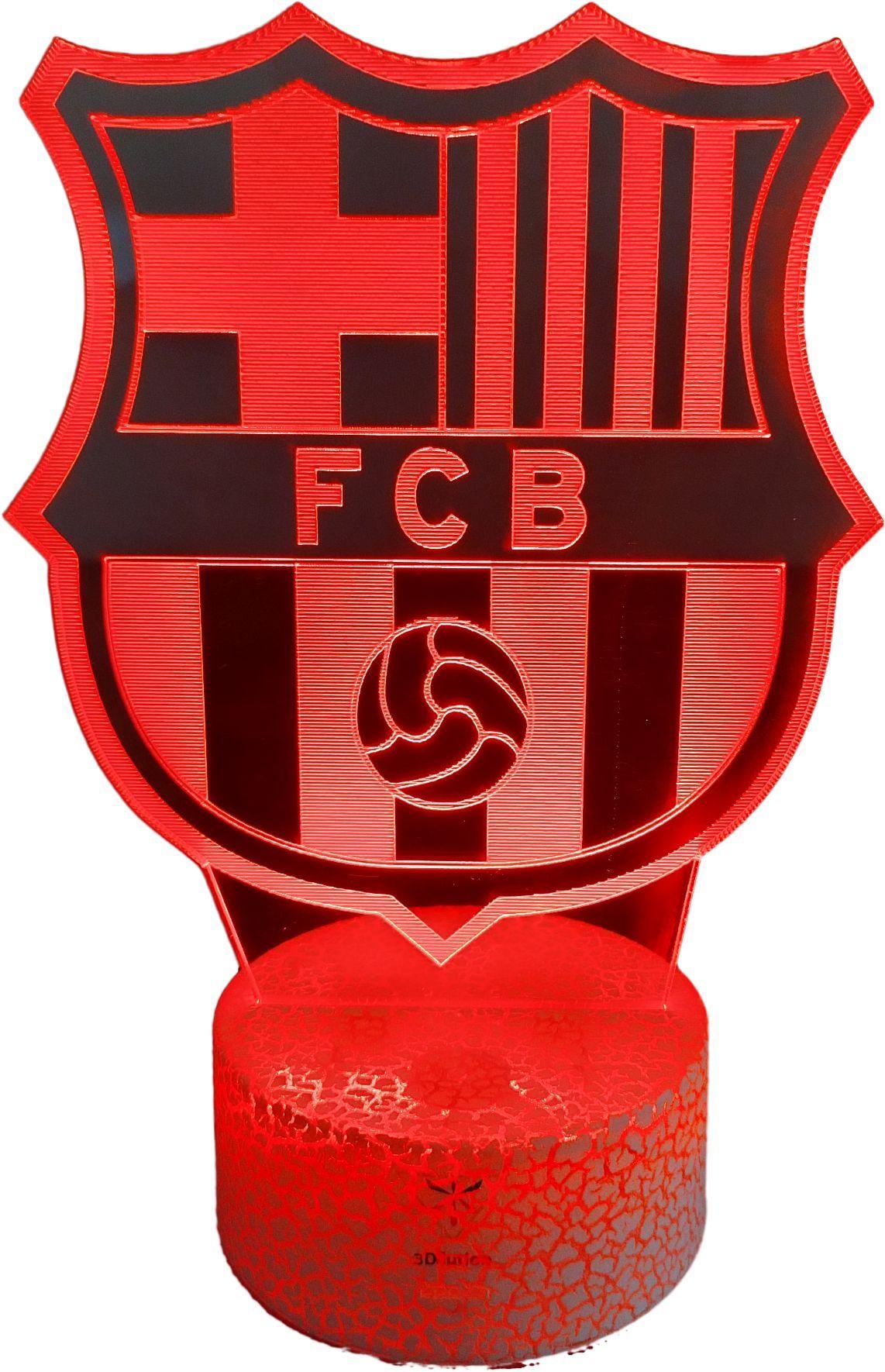 Lámpara ilusión 3D Barcelona España 7 Colores Led-0