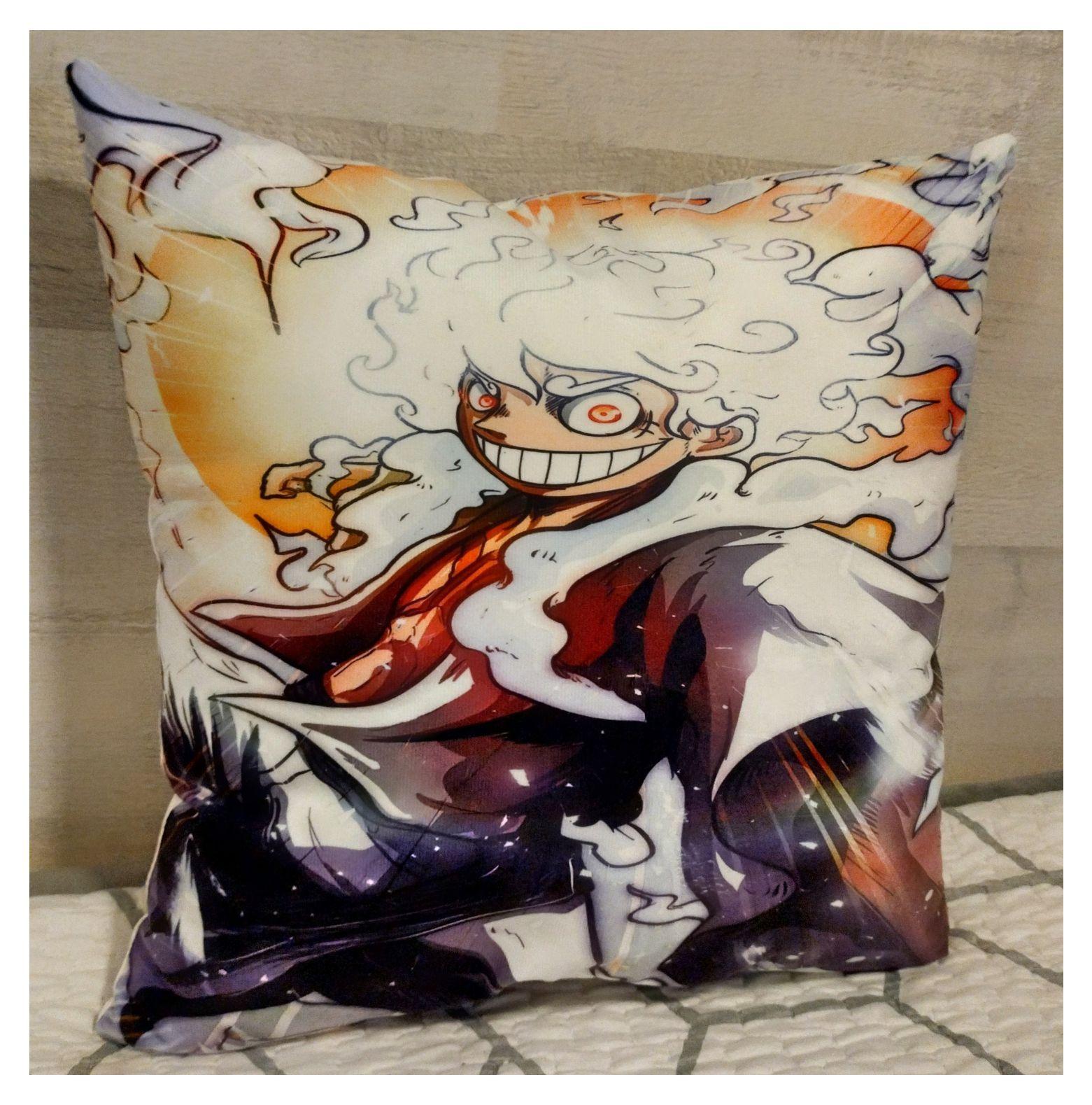 Cojín Felpa 45x45 cm Extra Suave De Luffy Gear Five Nika -2