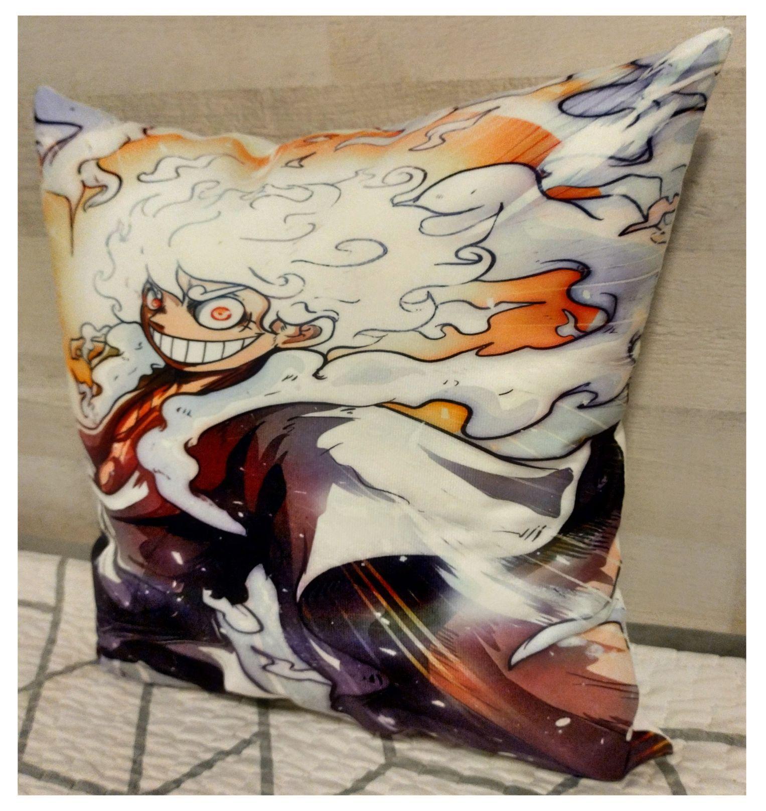 Cojín Felpa 45x45 cm Extra Suave De Luffy Gear Five Nika -3