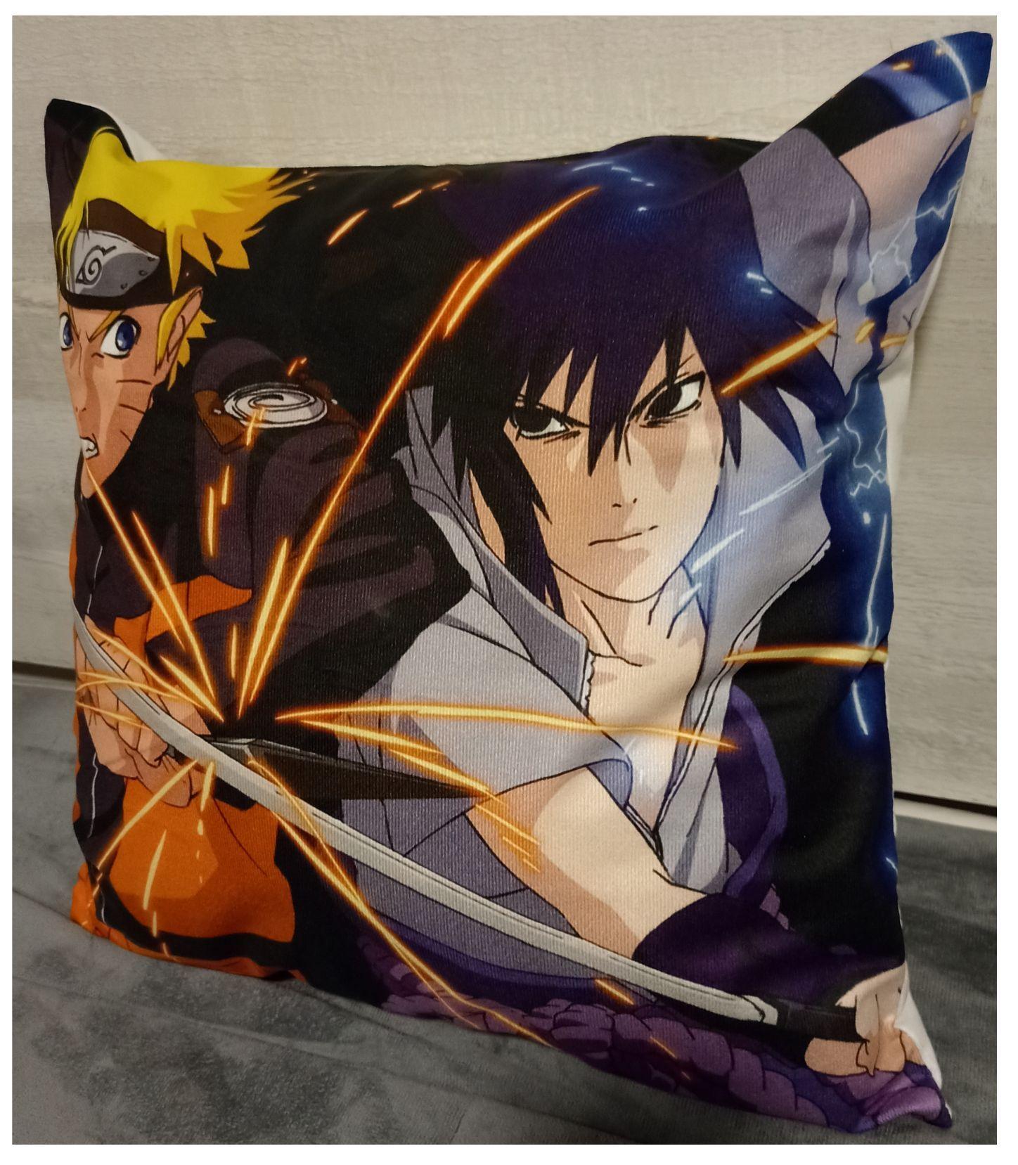 Cojín Felpa 45x45 cm De Anime vs Sasuke Extra Suave -2
