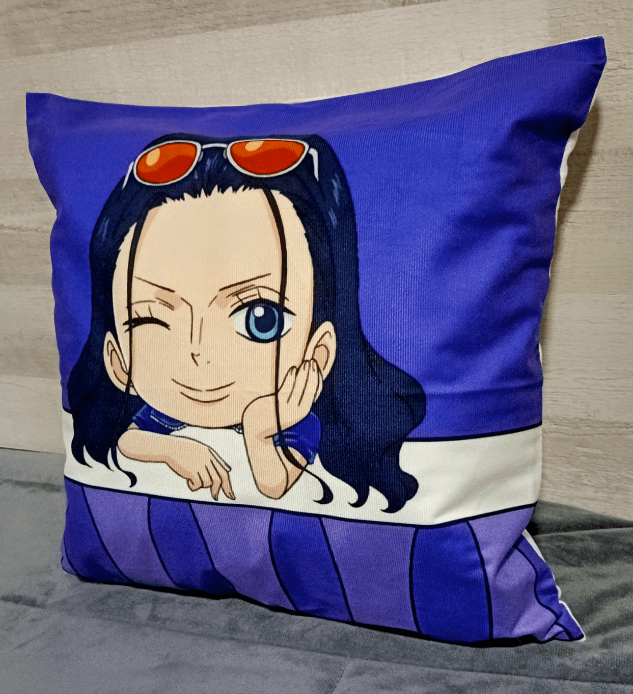 Cojín Felpa 45x45 cm De Mugiwara Nico Robin Extra Suave -3