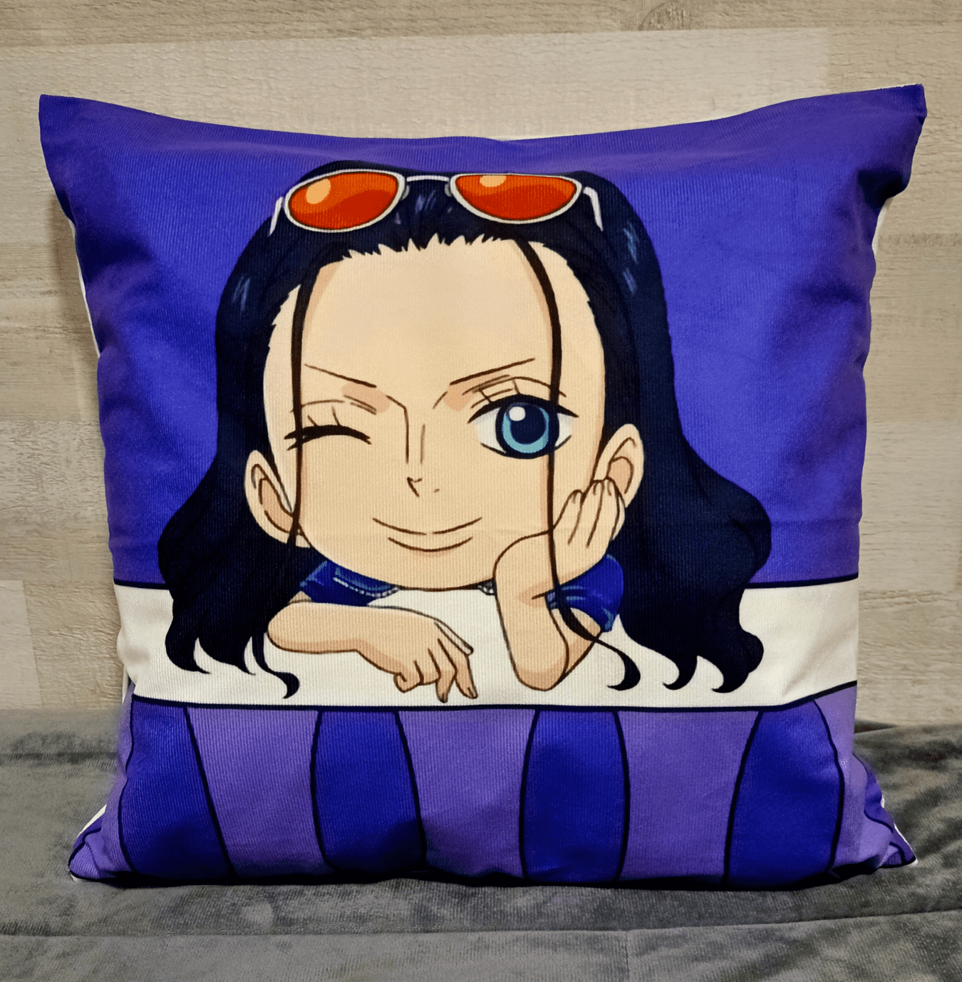 Cojín Felpa 45x45 cm De Mugiwara Nico Robin Extra Suave -2