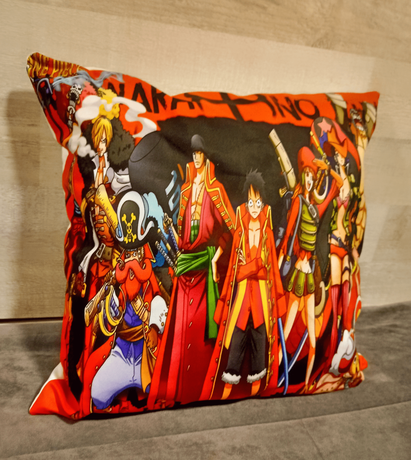 Cojín Felpa 45x45 cm De One Piece Mugiwaras Extra Suave -2