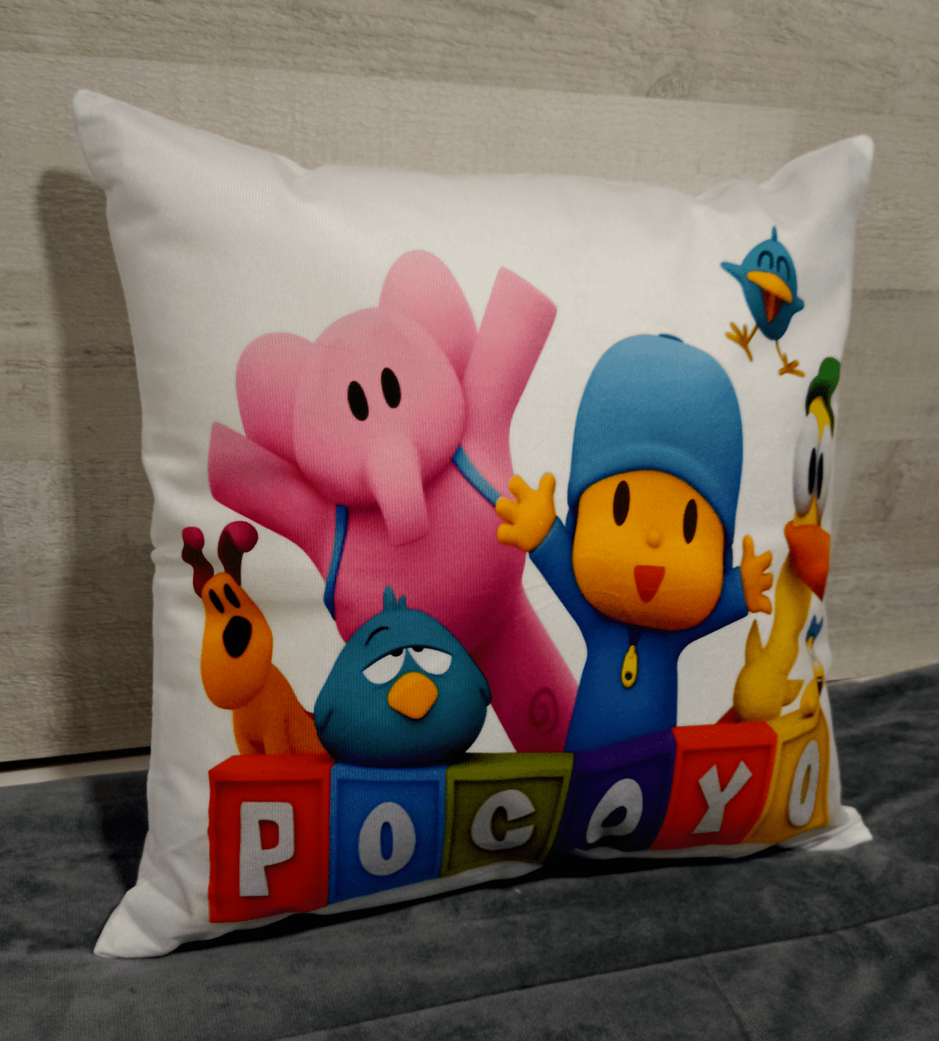 Cojín Felpa 45x45 cm De Pocoyo Eli Pato Extra Suave -1
